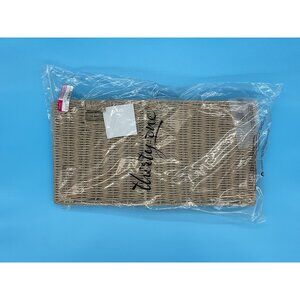 Thirty-One Gifts - Collapsible Cube Basket - Natural Basketweave
